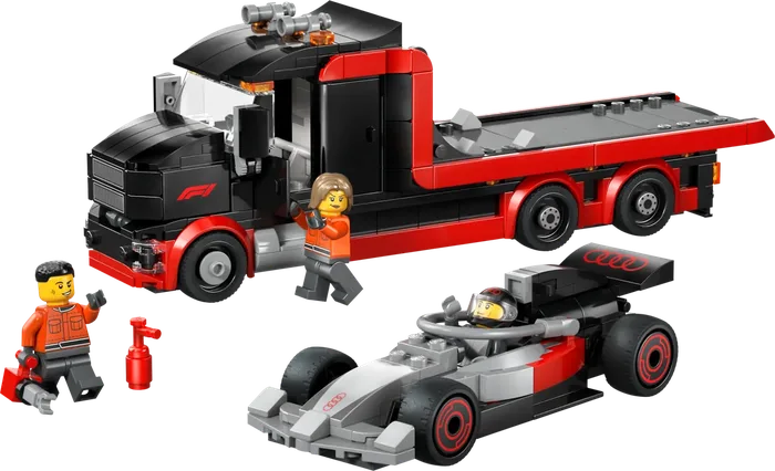 LEGO 60493 Camion d'exposition F1 avec voiture de course Audi F1 - prix | Brick Broker