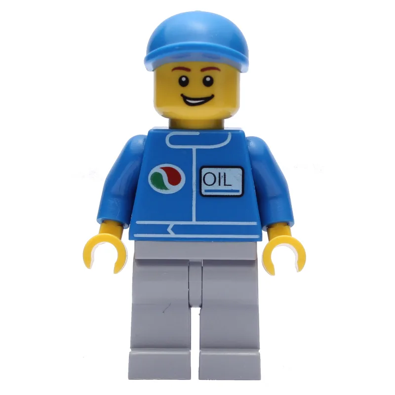 Octan - Blue Torso, Light Bluish Grey Legs, B… — minifigurine LEGO | Brick Broker