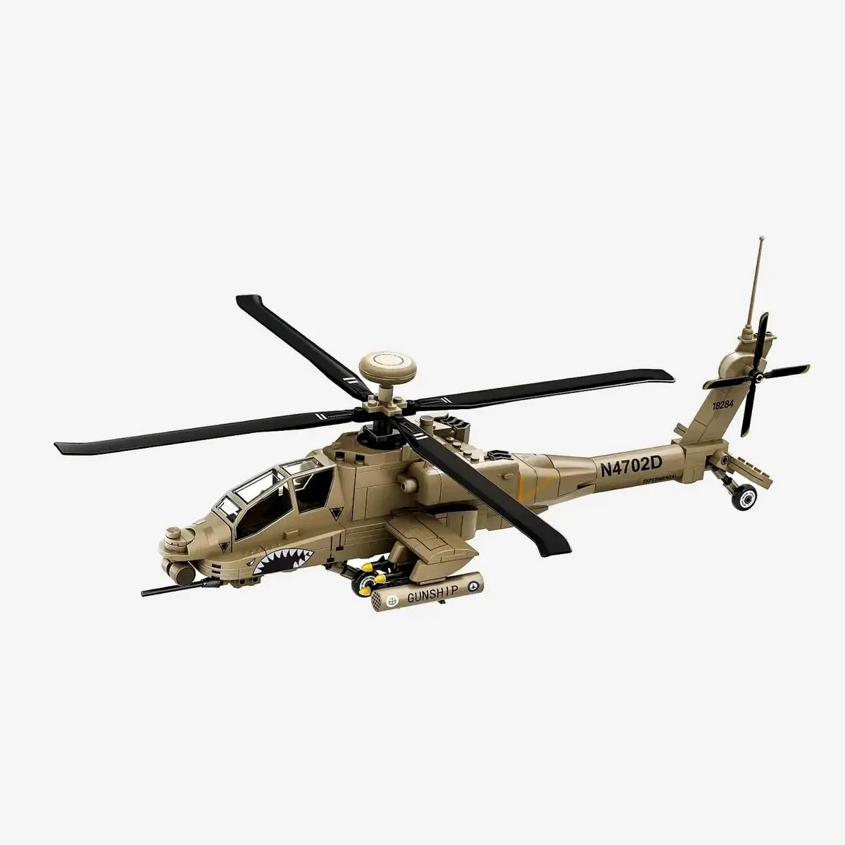 Wange Hélicoptère d'attaque AH-64 (WAN-4007) - prix | Brick Broker