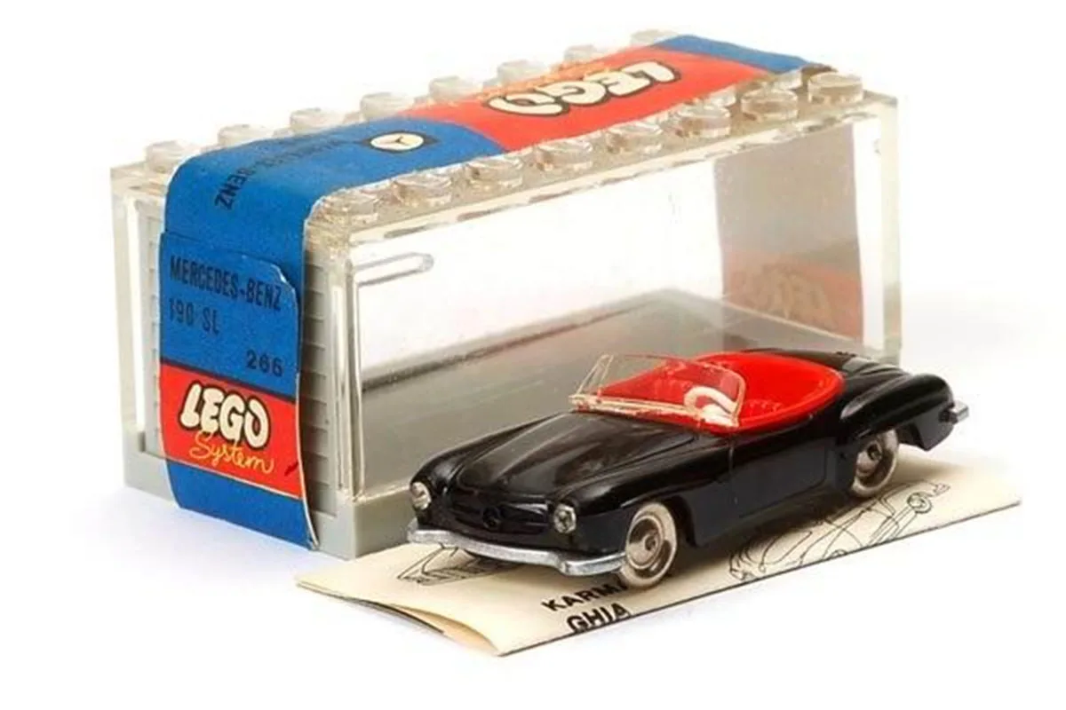 LEGO 266 Mercedes 190 SL 1:87 avec garage - prix | Brick Broker