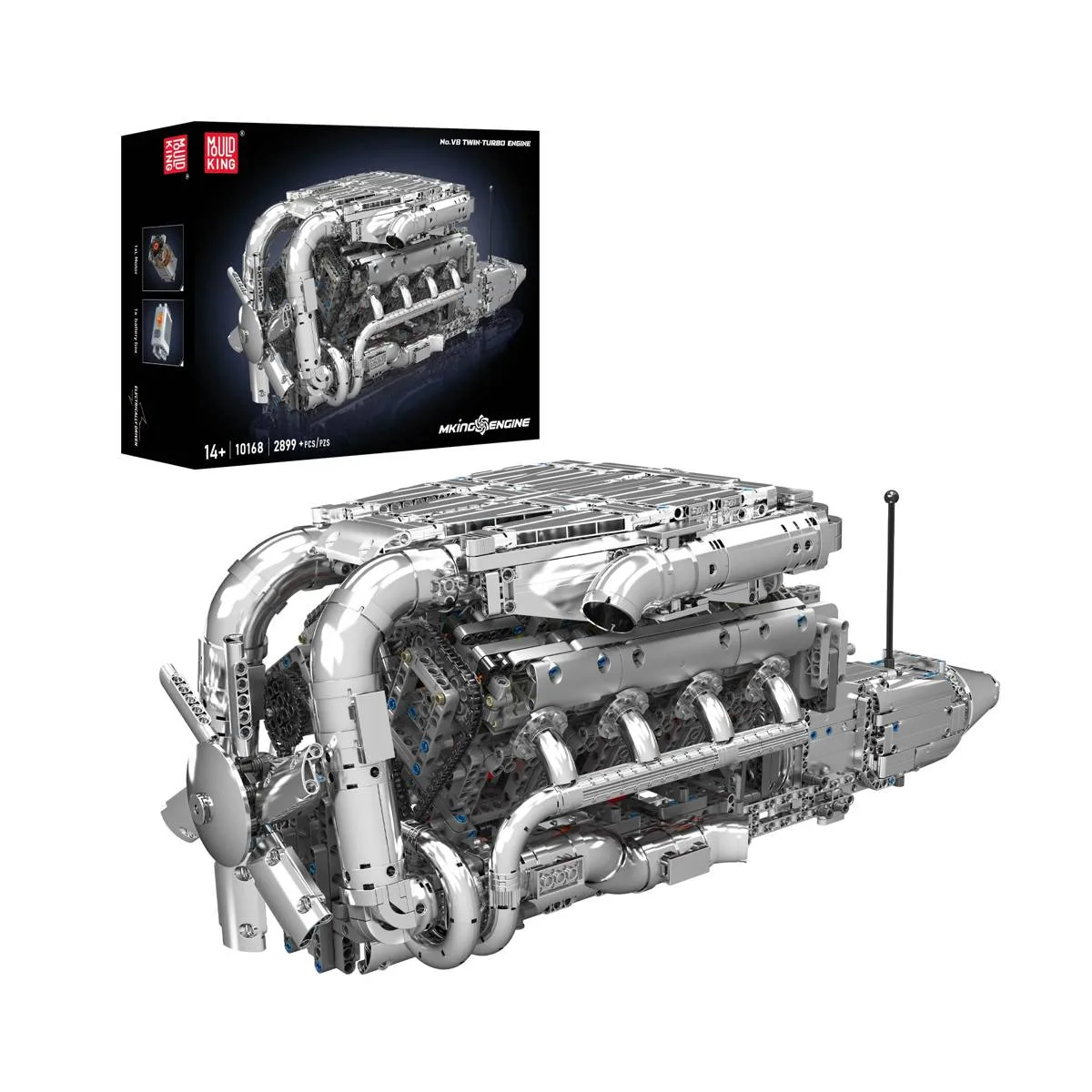 Mould King Moteur V8 Bi-Turbo (MOU-10168) - prix | Brick Broker
