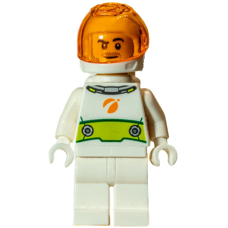 Astronaut - White Torso and Legs, Lime decor,… — minifigurine LEGO | Brick Broker