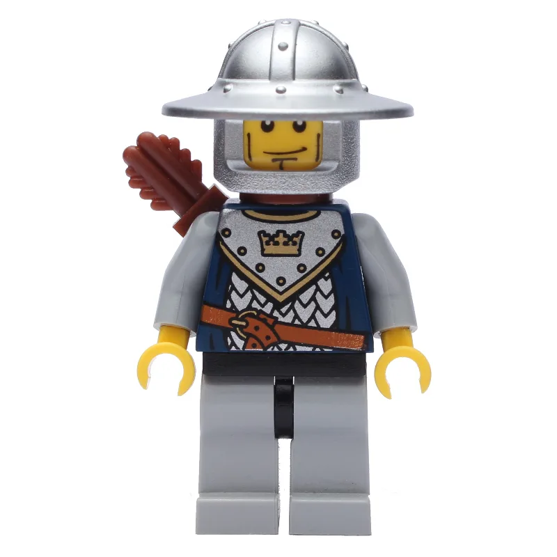 Knight, Archer with Wide Brim Helmet, Quiver,… — minifigurine LEGO | Brick Broker
