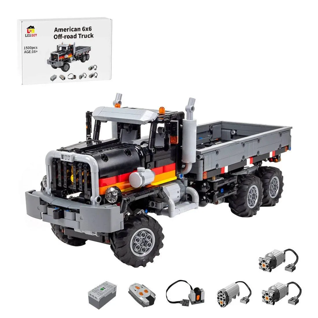LesDiy Camion Tout-Terrain Américain 6x6 (LESDIY-3626439) - prix | Brick Broker