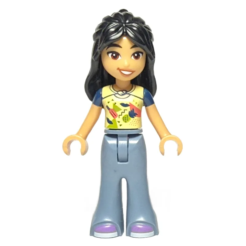 Liann - Bright Light Yellow Top, Sand Blue Pa… — minifigurine LEGO | Brick Broker
