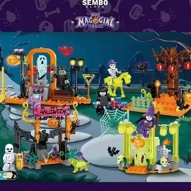 Sembo Nuit magique mystérieuse - Fantômes et sorcières (4 sets) (SEM-605013) - prix | Brick Broker