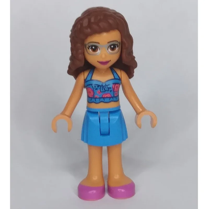 Olivia - Dark Azure Top, Dark Azure Skirt — minifigurine LEGO | Brick Broker
