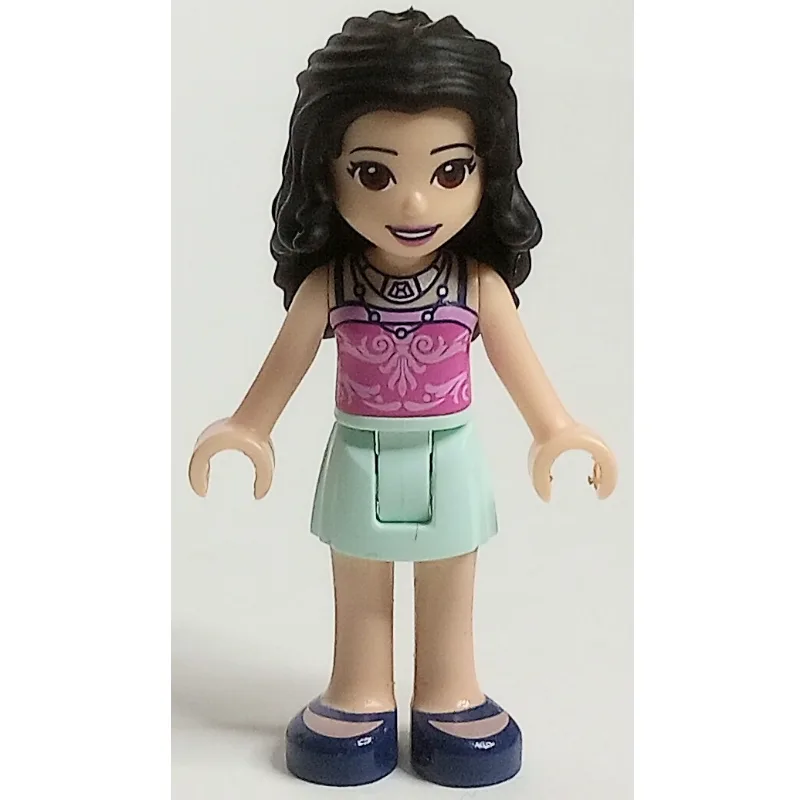 Emma - Dark Pink Top, Light Aqua Skirt — dans quels sets LEGO ? (fig-002146) | Brick Broker