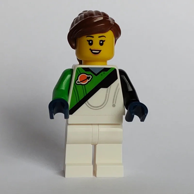 Astronaut, White and Bright Green Spacesuit (… — minifigurine LEGO | Brick Broker