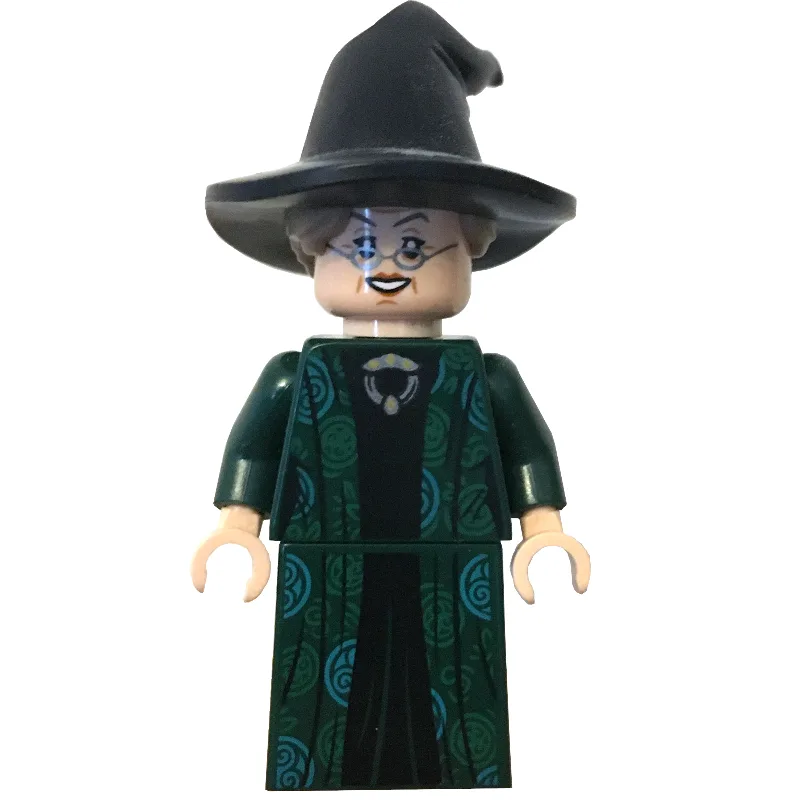 Professor Minerva McGonagall, Dark Green Robe… — minifigurine LEGO | Brick Broker