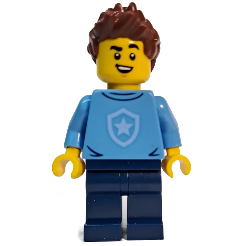 Police Officer, Sweater with Police Badge, Sp… — minifigurine LEGO | Brick Broker