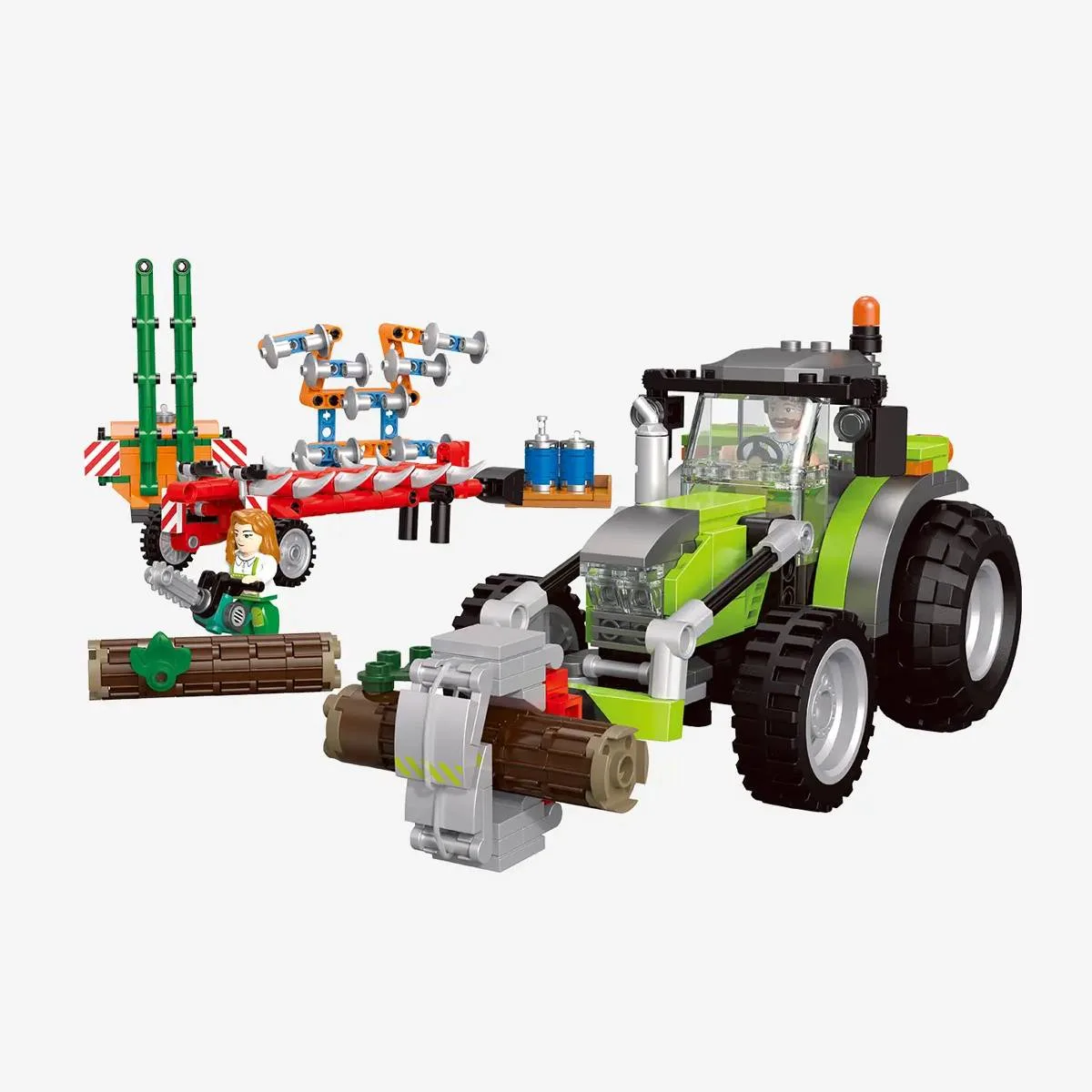 BlueBrixx Grand tracteur avec outils (BB-109798) - prix | Brick Broker
