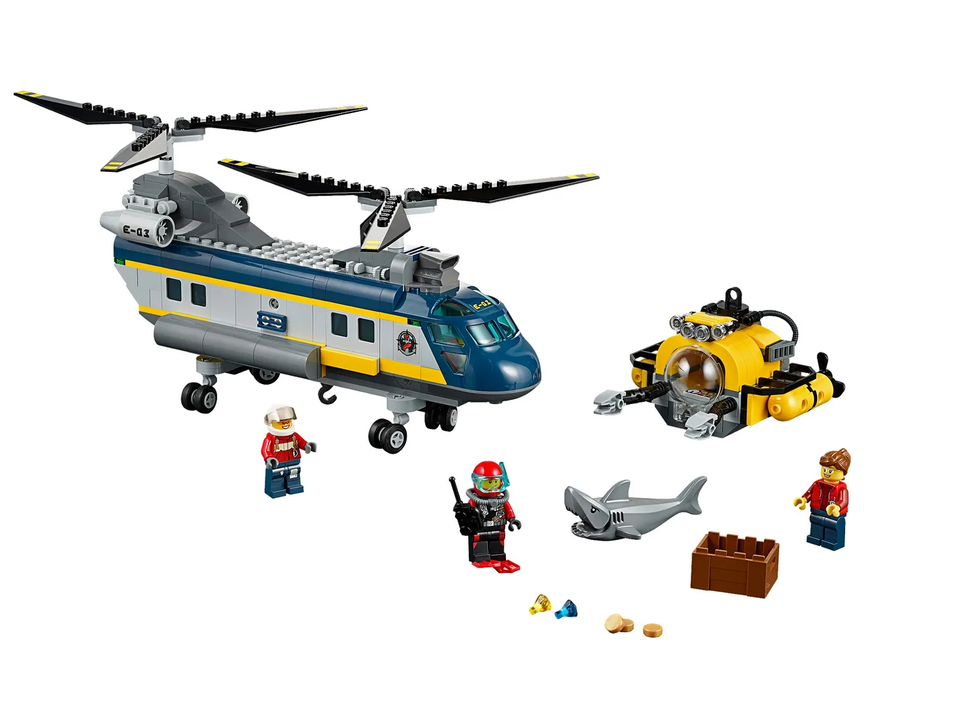 LEGO 60093 Hélicoptère de mer profonde - prix | Brick Broker