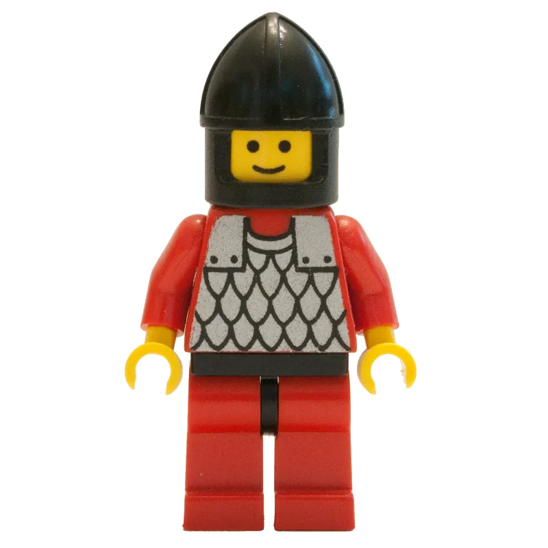 Knight (Scale Mail on Red) - Red Arms, Red Le… — minifigurine LEGO | Brick Broker