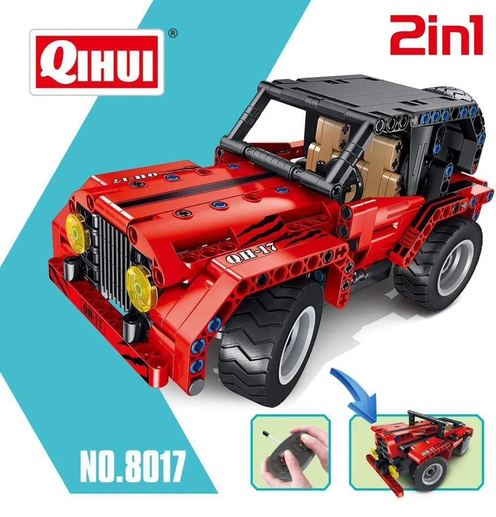 Qihui Voiture radiocommandée, rouge, 2 en 1, 4 voies (QIH-8017) - prix | Brick Broker