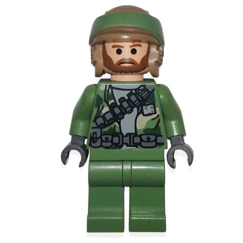 Rebel Trooper in Endor Uniform, Sand Green Le… — minifigurine LEGO | Brick Broker