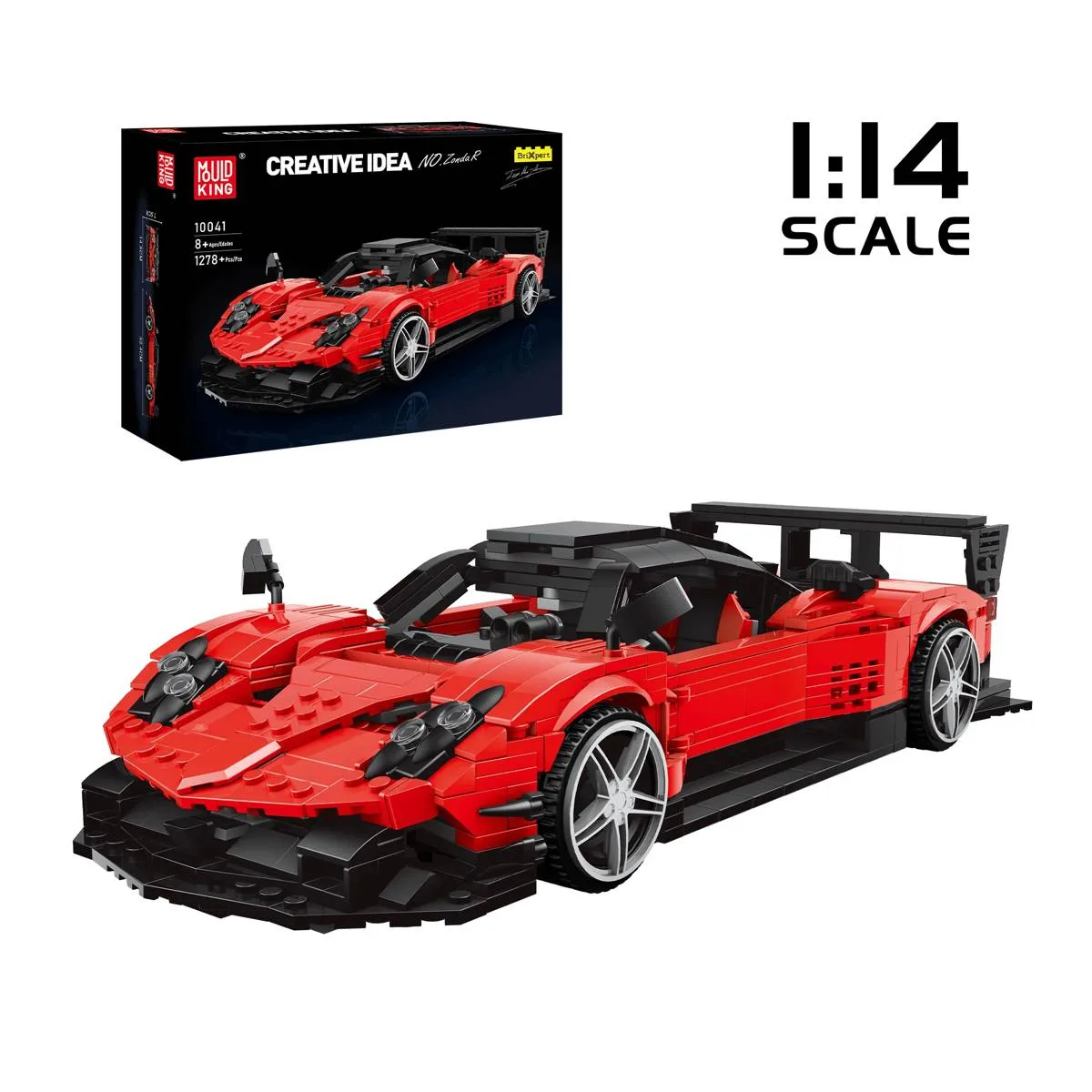 Mould King Voiture de sport italienne rouge (MOU-10041) - prix | Brick Broker