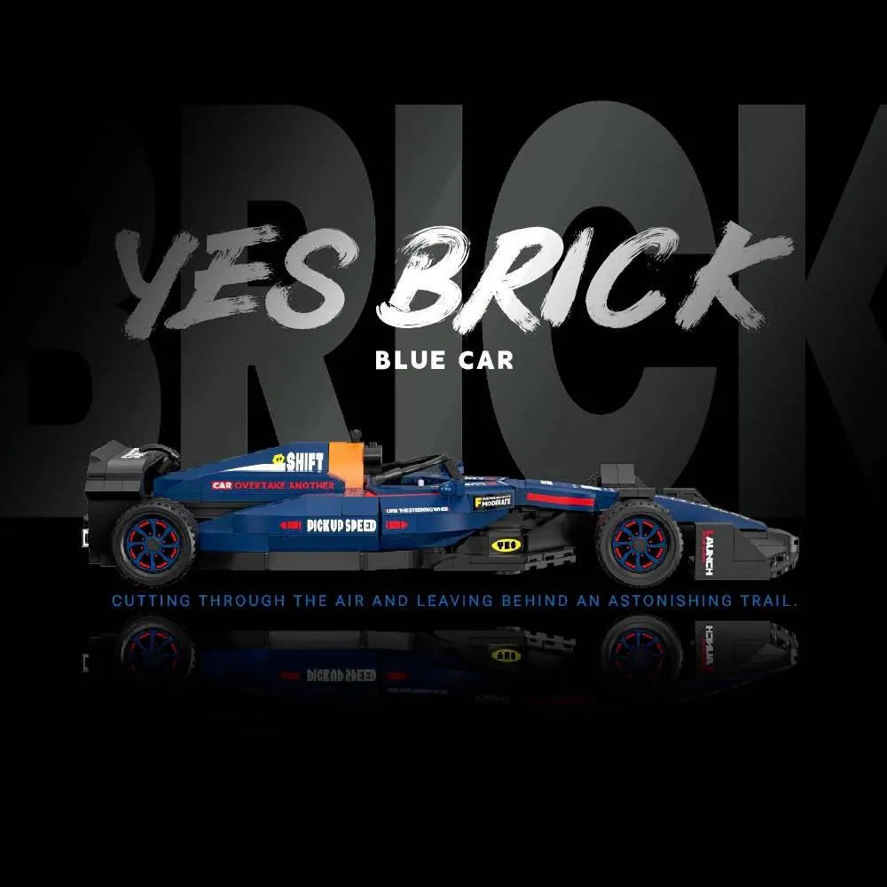 BrickYes Voiture de course bleue (YES-2230) - prix | Brick Broker