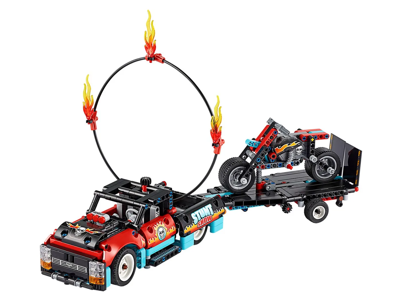 LEGO 42106 Camion et moto de spectacle - prix | Brick Broker
