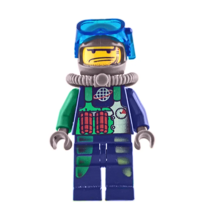 Crunch with Trans-Dark Blue Diving Mask — minifigurine LEGO | Brick Broker