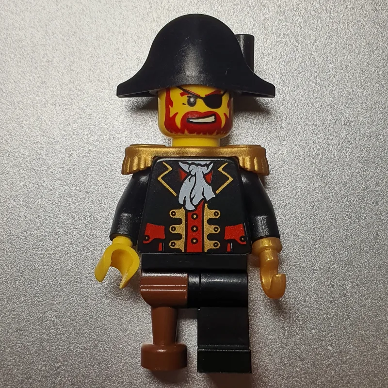 Pirate - Captain, Pearl Gold Hook, Bicorne — minifigurine LEGO | Brick Broker