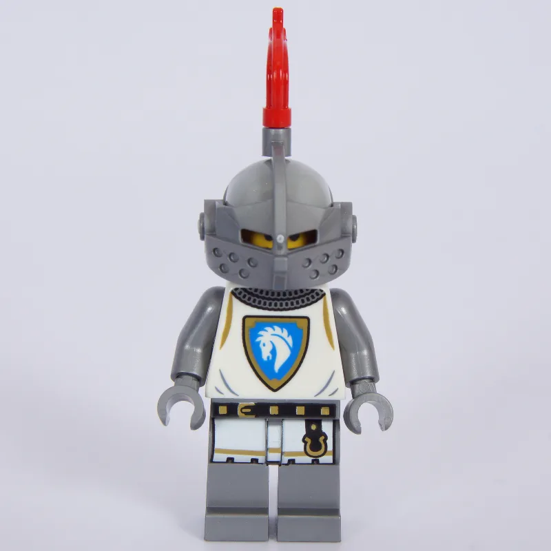 Knight, Female, White Tunic, Helmet with Red… — minifigurine LEGO | Brick Broker