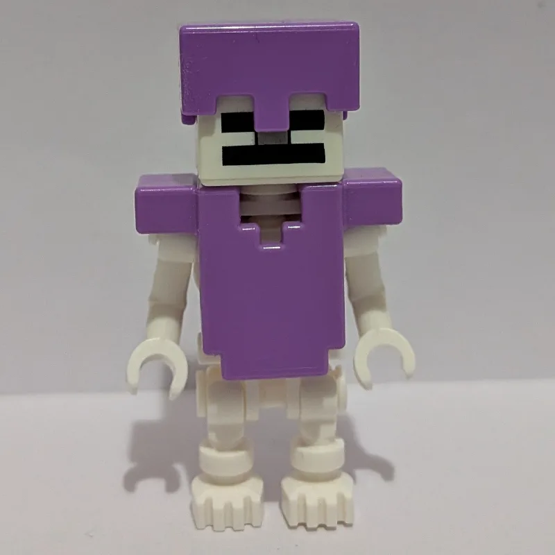 Skeleton, Square Skull, Medium Lavender Helme… — minifigurine LEGO | Brick Broker
