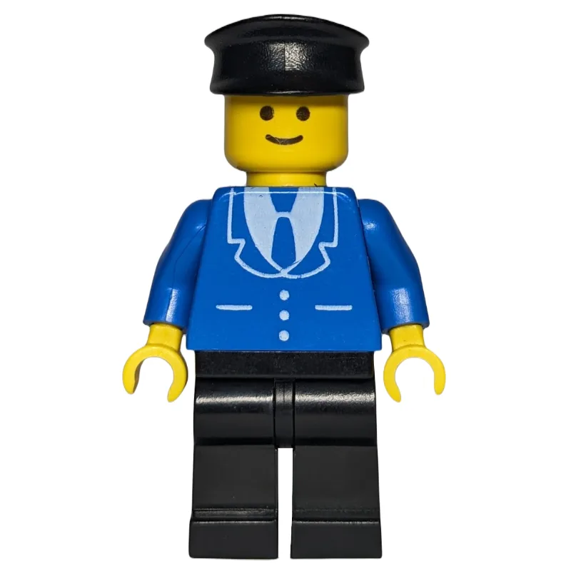 Man, Blue Jacket with Tie and Three Buttons,… — minifigurine LEGO | Brick Broker