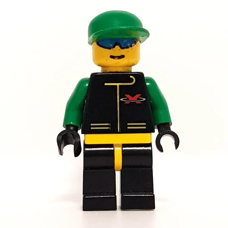Racer, Extreme Team, Black Jacket, Black Legs… — minifigurine LEGO | Brick Broker