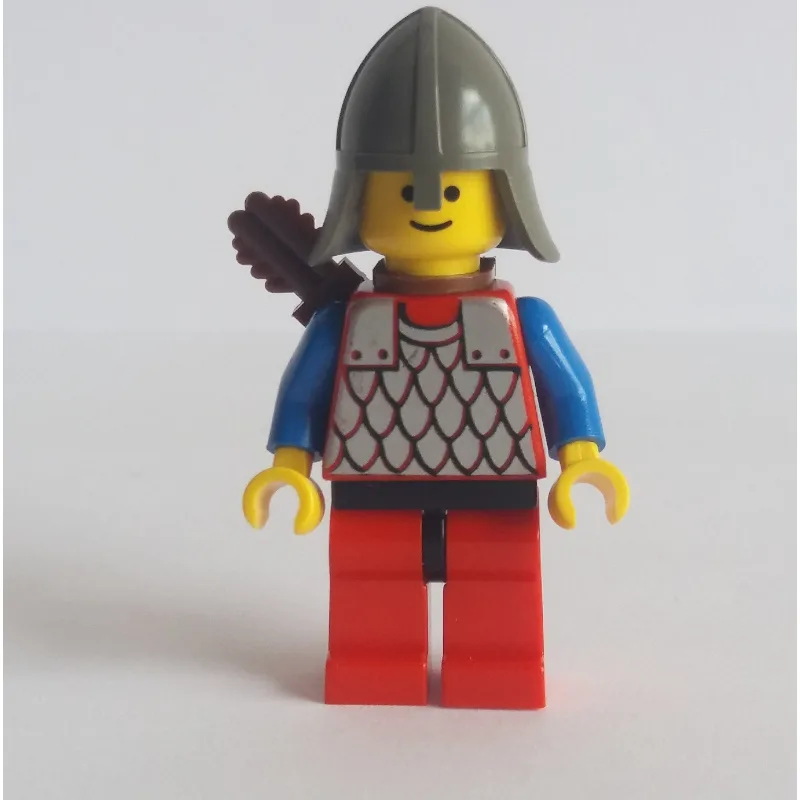 Archer (Scale Mail on Red) - Blue Arms, Red L… — minifigurine LEGO | Brick Broker