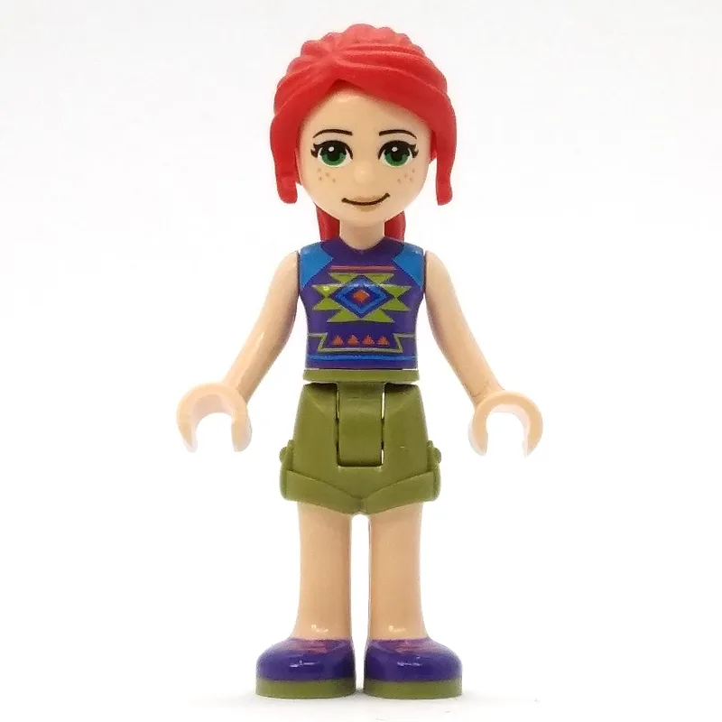 Mia - Dark Purple Top, Olive Green Skirt — minifigurine LEGO | Brick Broker