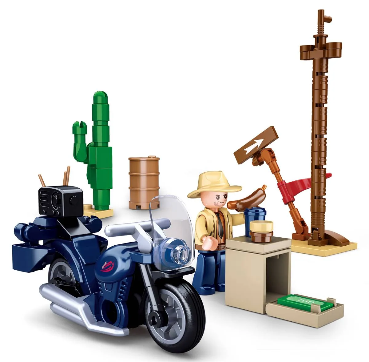 Sluban Roadtrip avec la moto (SLB-M38-B0717F) - prix | Brick Broker