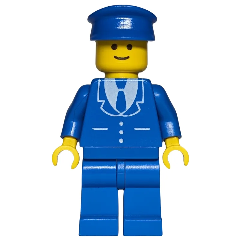 Man, Blue Suit with Tie and Three Buttons, Bl… — minifigurine LEGO | Brick Broker