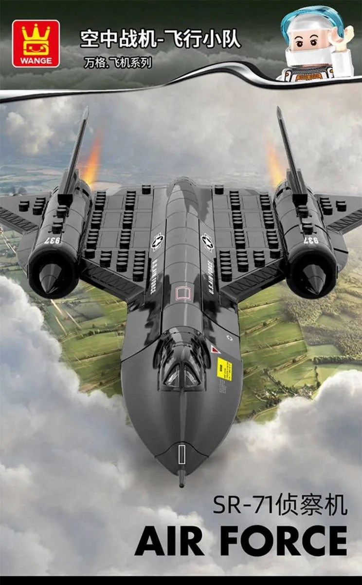 Wange SR-71 Blackbird Force aérienne américaine (WAN-4005) - prix | Brick Broker