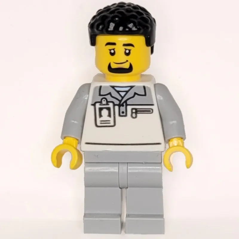 Garage Worker, White/Light Bluish Grey Suit,… — minifigurine LEGO | Brick Broker