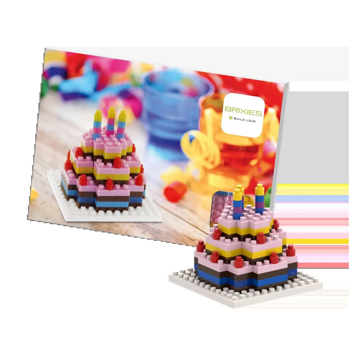 BRIXIES Carte postale gâteau d'anniversaire (BRIXIES-220.012) - prix | Brick Broker