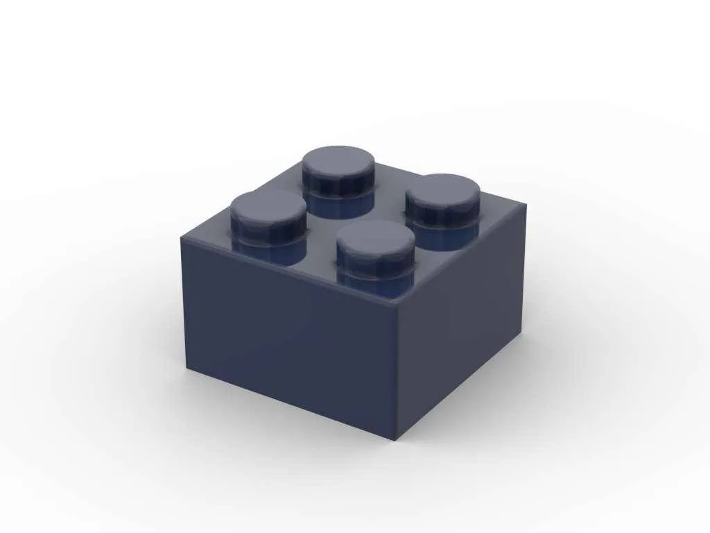 BlueBrixx 500 pcs brique 2x2, Bleu foncé (BB-401221) - prix | Brick Broker