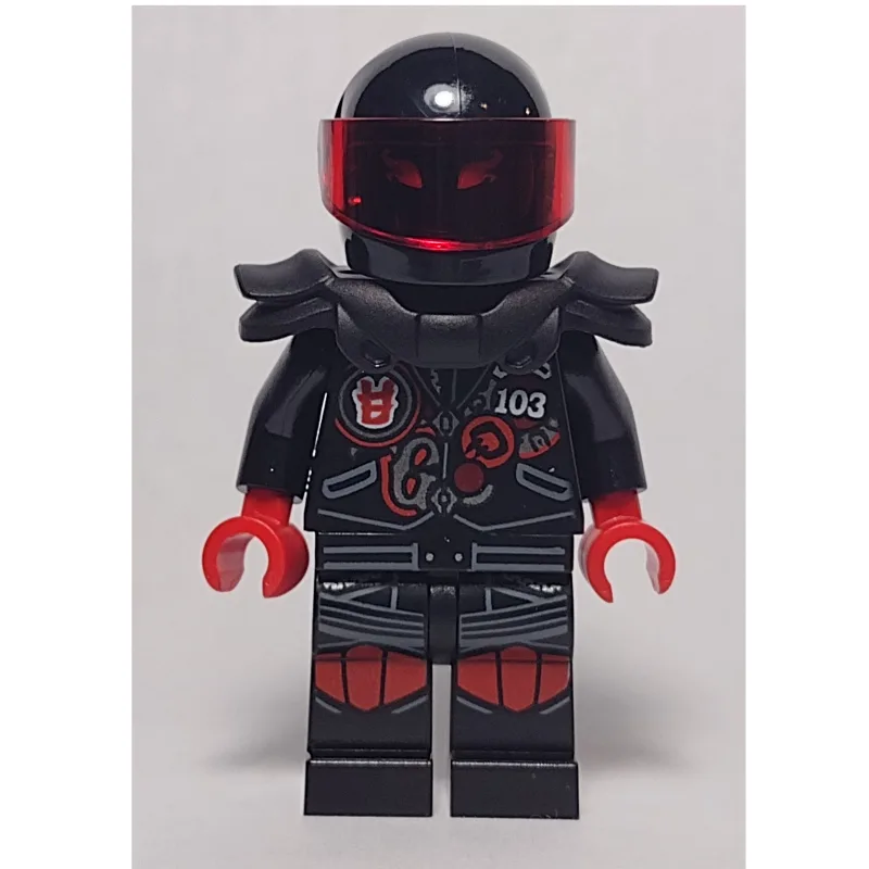 Mr. E with Helmet with Trans-Red Visor — dans quels sets LEGO ? (fig-002808) | Brick Broker