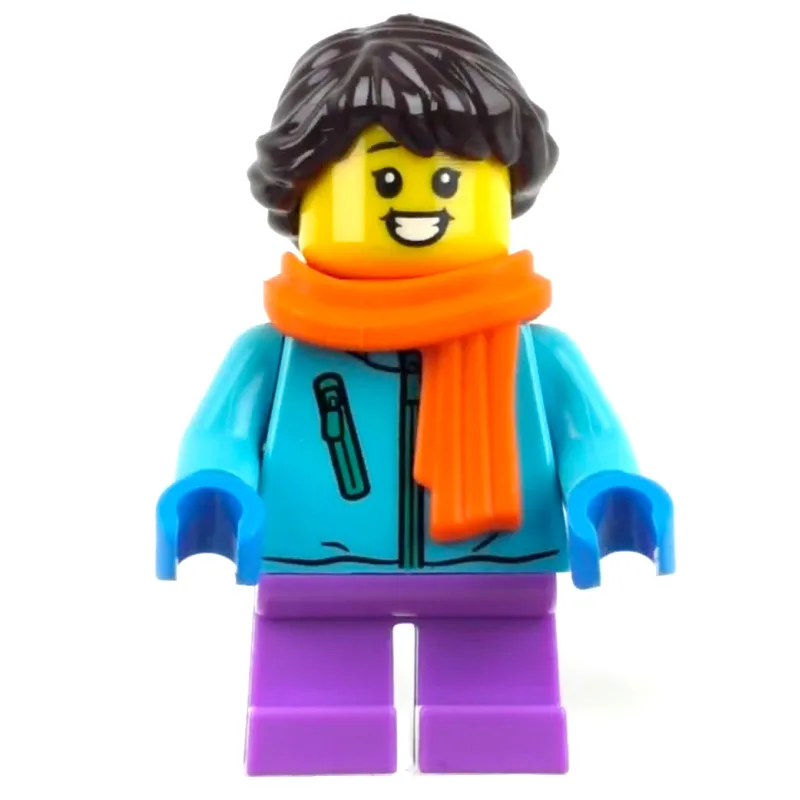 Girl, Medium Azure Jacket, Medium Lavender Le… — minifigurine LEGO | Brick Broker