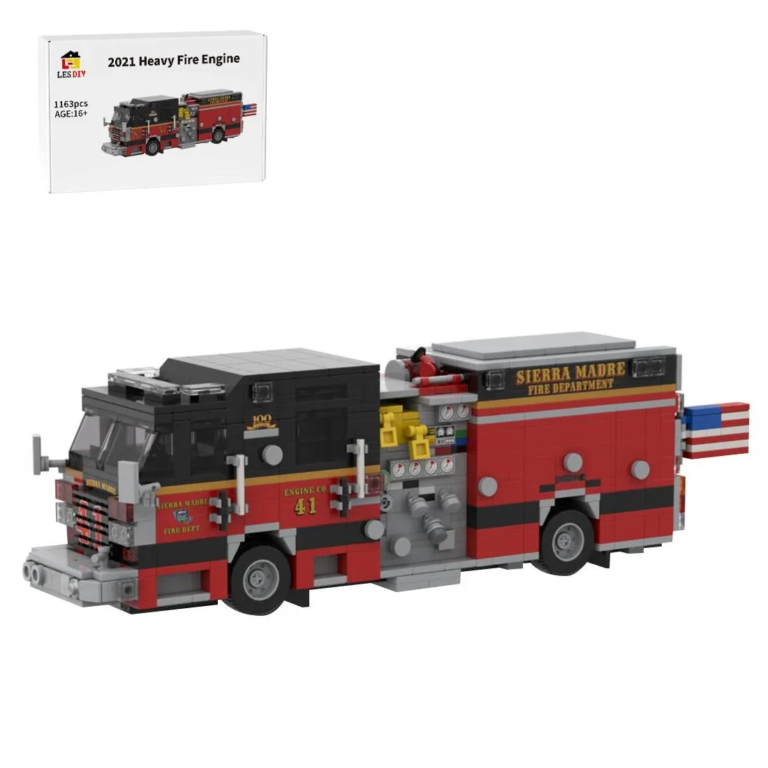 LesDiy Camion de pompiers à échelle Indianapolis (LESDIY-3740073) - prix | Brick Broker