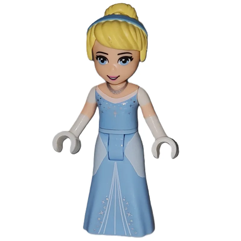 Cinderella - Bright Light Blue Dress, White G… — minifigurine LEGO | Brick Broker