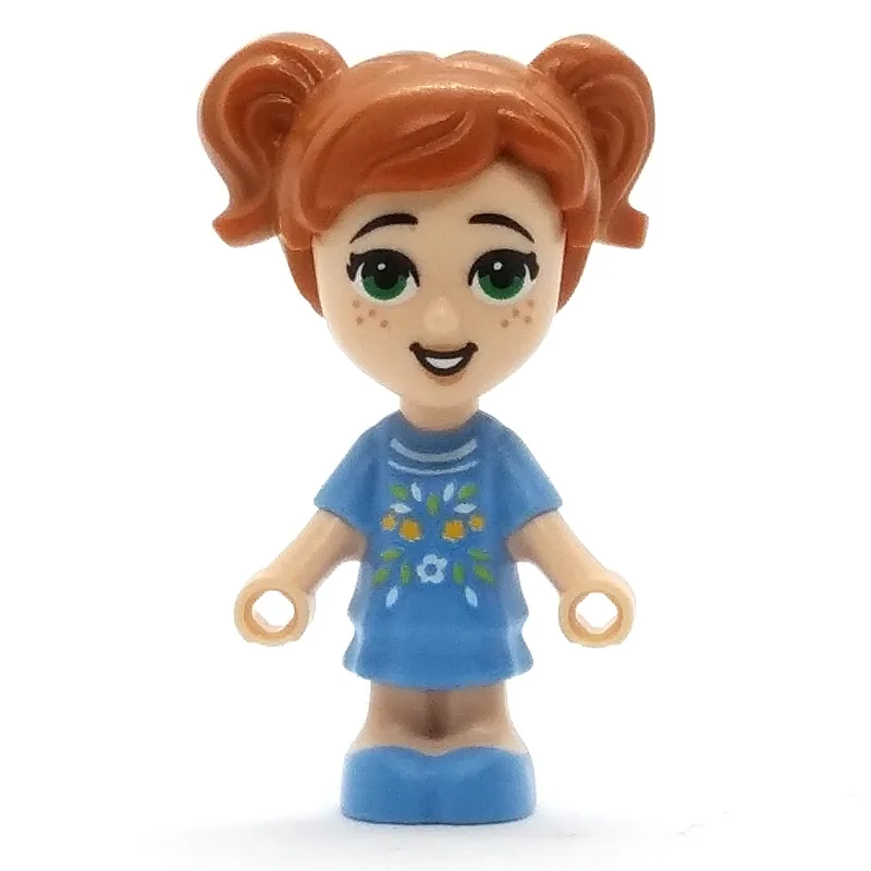 Ava - Microdoll, Medium Blue Dress, Dark Oran… — minifigurine LEGO | Brick Broker