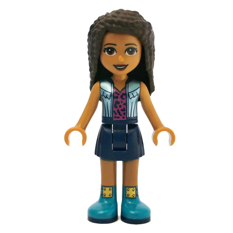 Andrea - Silver Jacket, Dark Blue Skirt — minifigurine LEGO | Brick Broker
