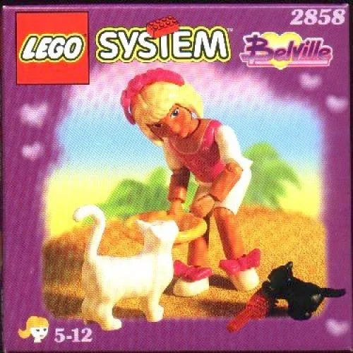 LEGO 2858 Fille avec Deux Chats - prix et où acheter | Brick Broker