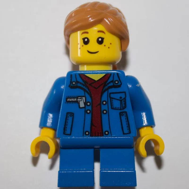 Kid - Blue Torso, Blue Legs, Medium Nougat Ha… — minifigurine LEGO | Brick Broker