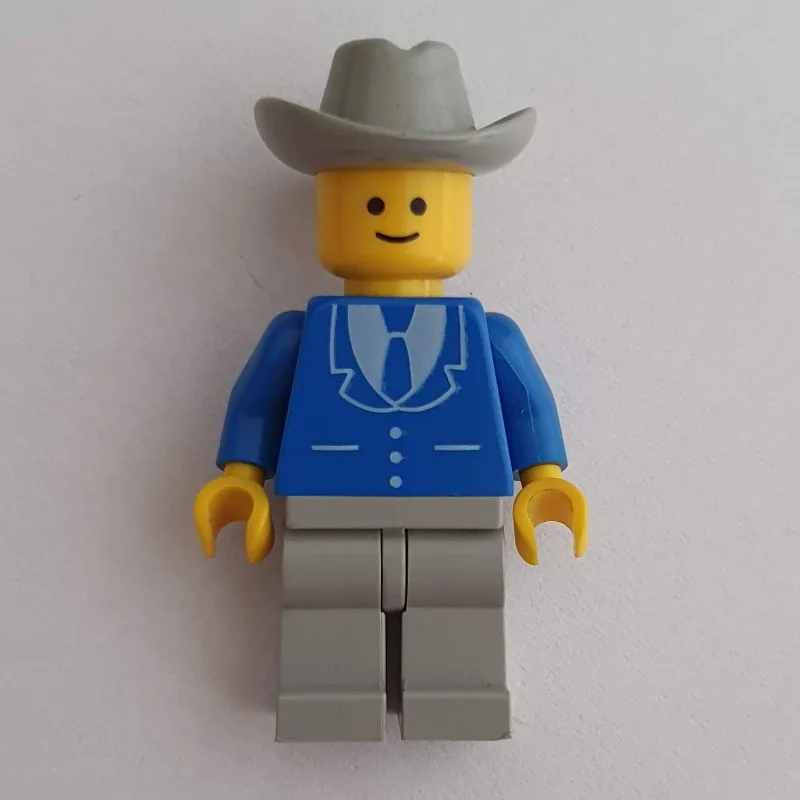 Man, Blue Jacket with Tie and Three Buttons,… — minifigurine LEGO | Brick Broker