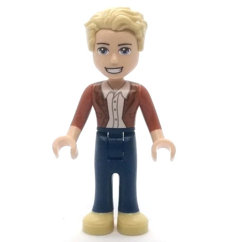 James - Dark Orange Jacket, Dark Blue Trousers — minifigurine LEGO | Brick Broker