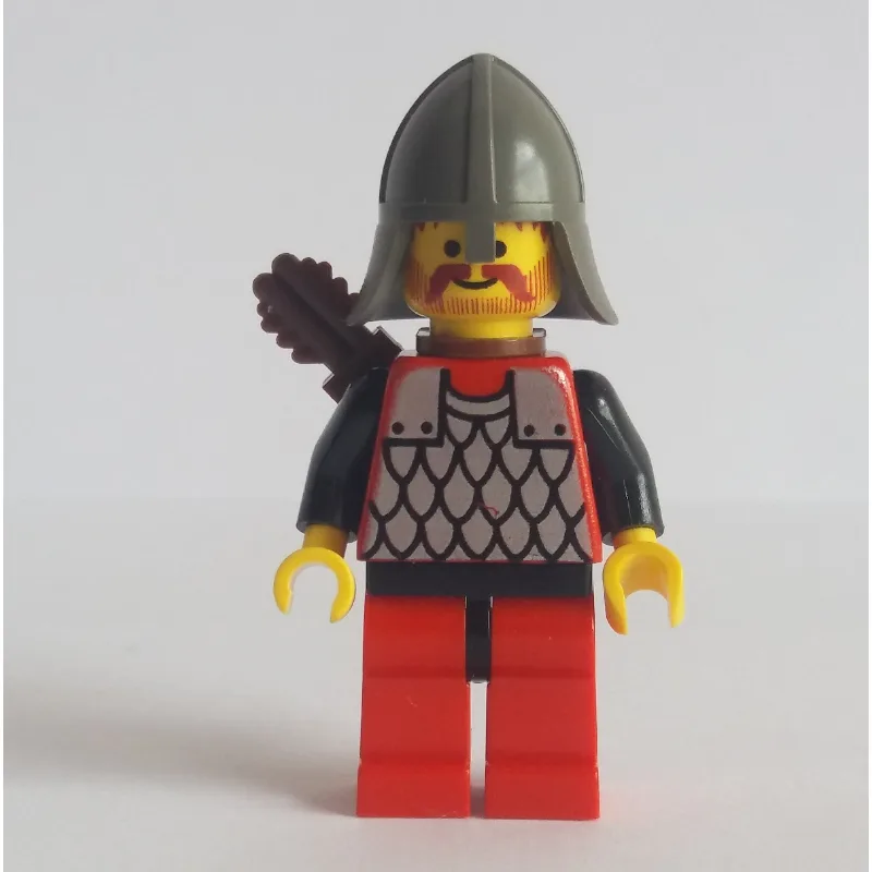 Archer (Scale Mail on Red) - Black Arms, Red… — minifigurine LEGO | Brick Broker