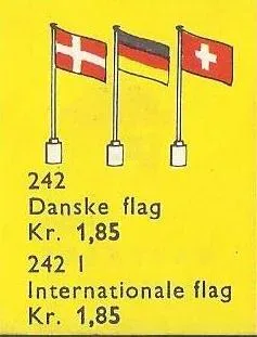 LEGO 242 5 drapeaux danois - prix et où acheter | Brick Broker