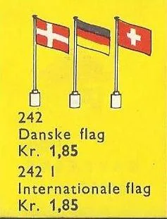 LEGO 242 5 drapeaux danois - prix et où acheter | Brick Broker